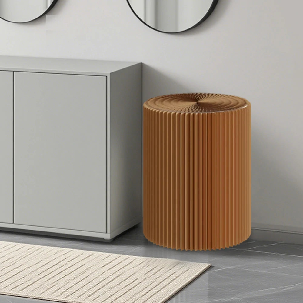 LIVARA Cardboard Cylinder Display Stand – Lightweight, Eco-Friendly Round Showcase for Retail or Exhibitions - Brown