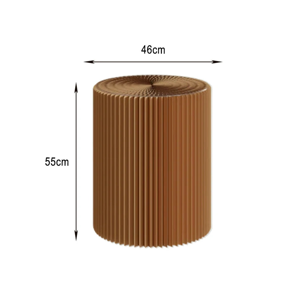 LIVARA Cardboard Cylinder Display Stand – Lightweight, Eco-Friendly Round Showcase for Retail or Exhibitions - Brown