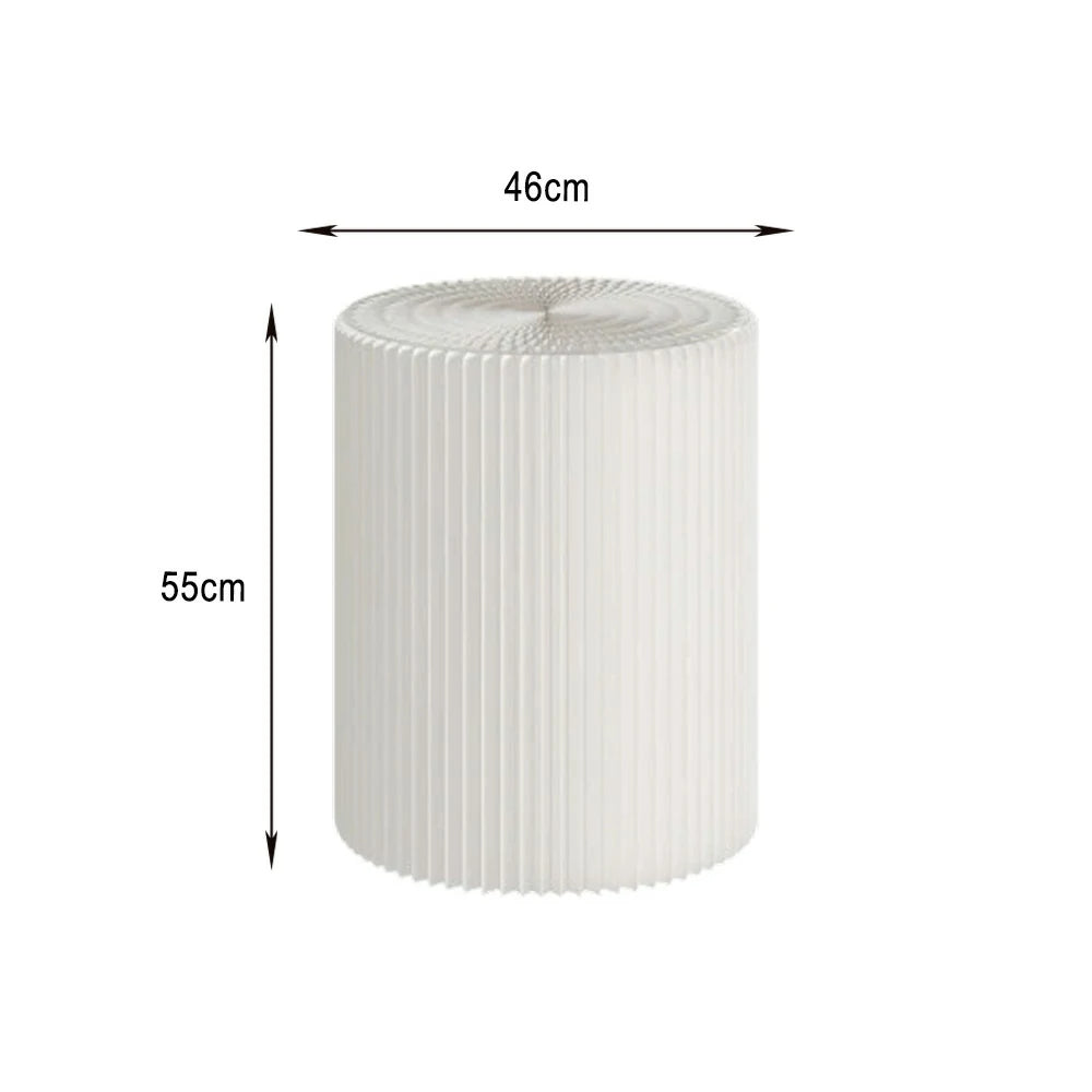 LIVARA Cardboard Cylinder Display Stand – Lightweight, Eco-Friendly Round Showcase for Retail or Exhibitions - White