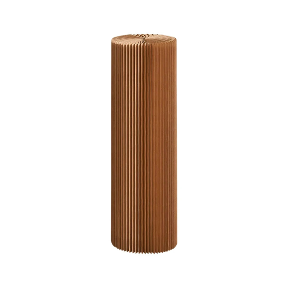 LIVARA Cardboard Cylinder Display Stand – Lightweight, Eco-Friendly Round Showcase for Retail or Exhibitions - Brown