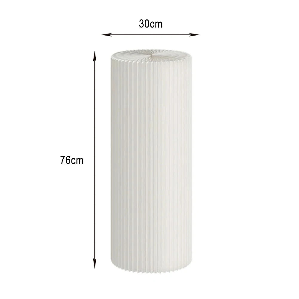 LIVARA Cardboard Cylinder Display Stand – Lightweight, Eco-Friendly Round Showcase for Retail or Exhibitions - White