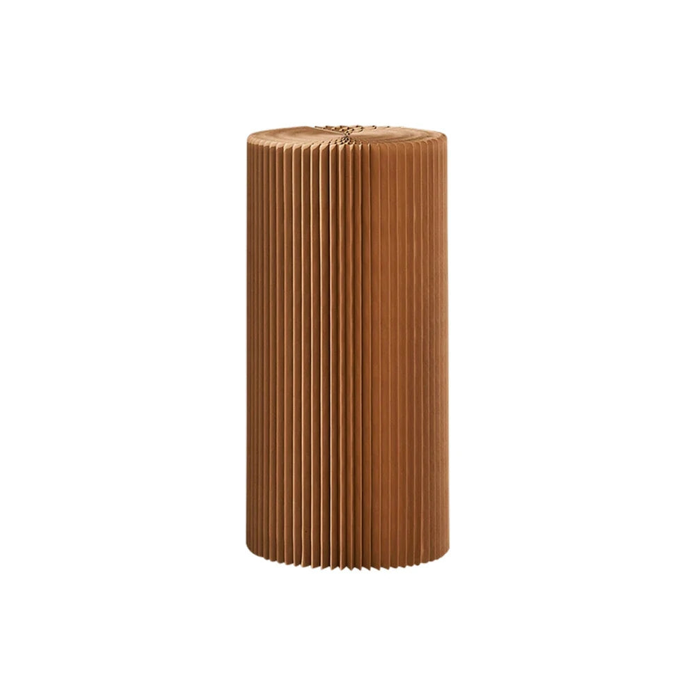 LIVARA Cardboard Cylinder Display Stand – Lightweight, Eco-Friendly Round Showcase for Retail or Exhibitions - Brown