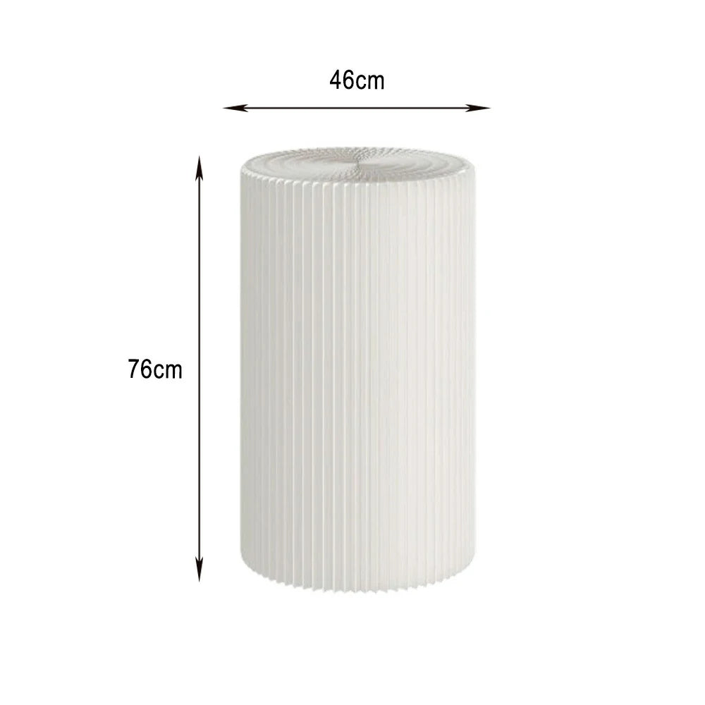 LIVARA Cardboard Cylinder Display Stand – Lightweight, Eco-Friendly Round Showcase for Retail or Exhibitions - White