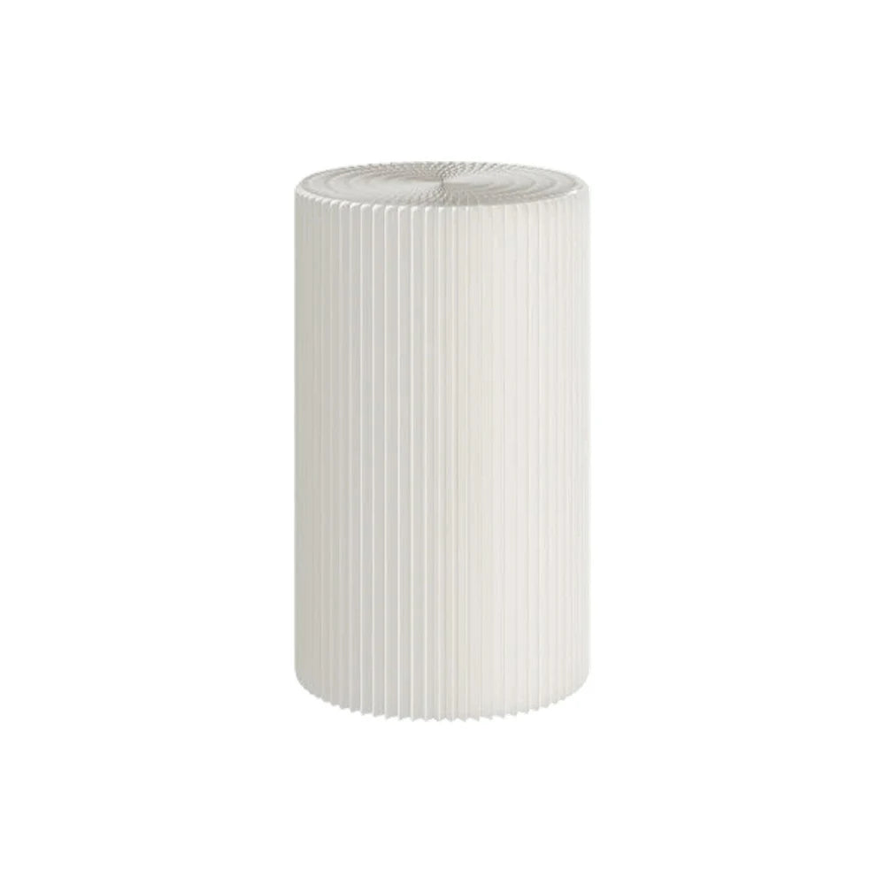 LIVARA Cardboard Cylinder Display Stand – Lightweight, Eco-Friendly Round Showcase for Retail or Exhibitions - White