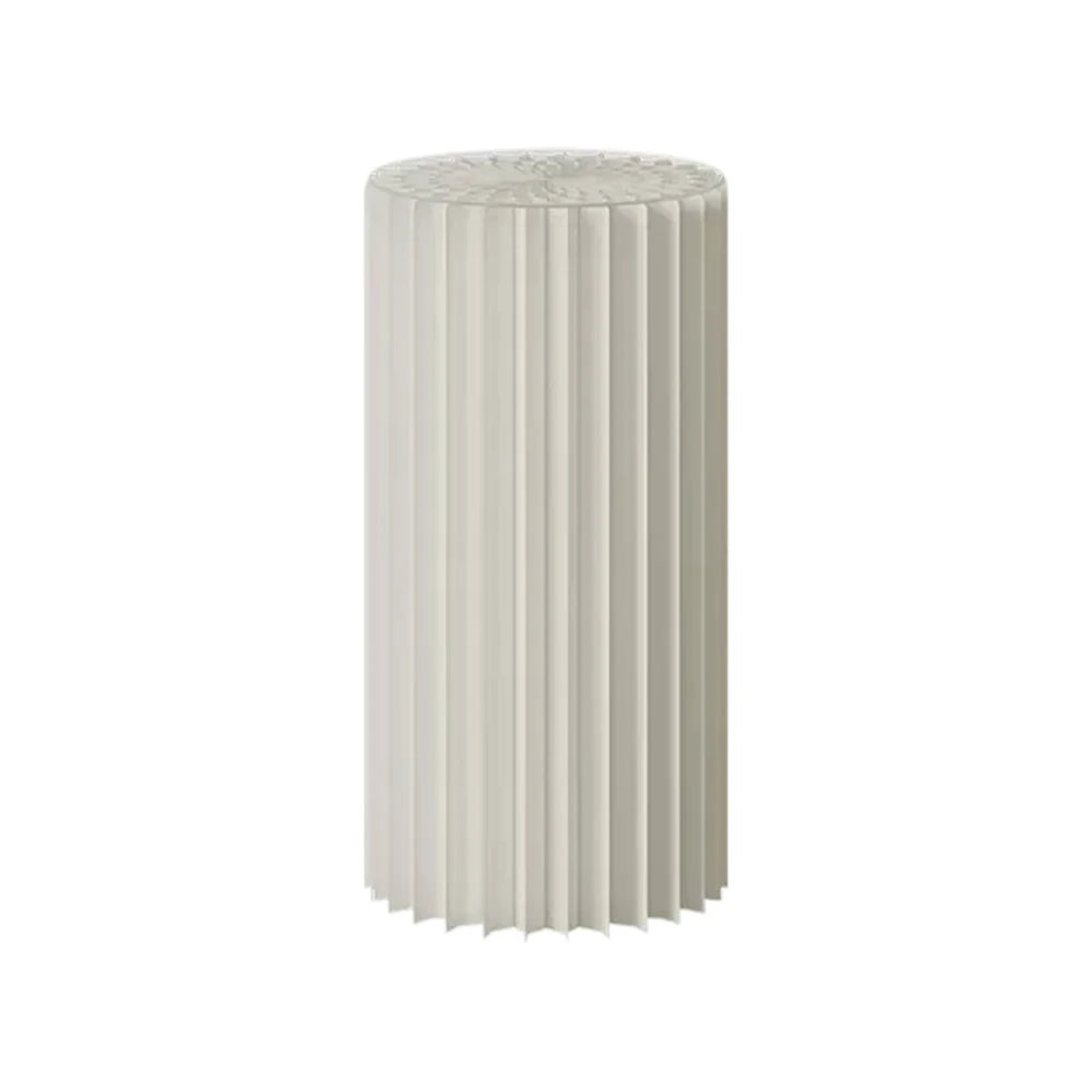 LIVARA 38/48/56cm Foldable Paper Cylinder Display Stand- White