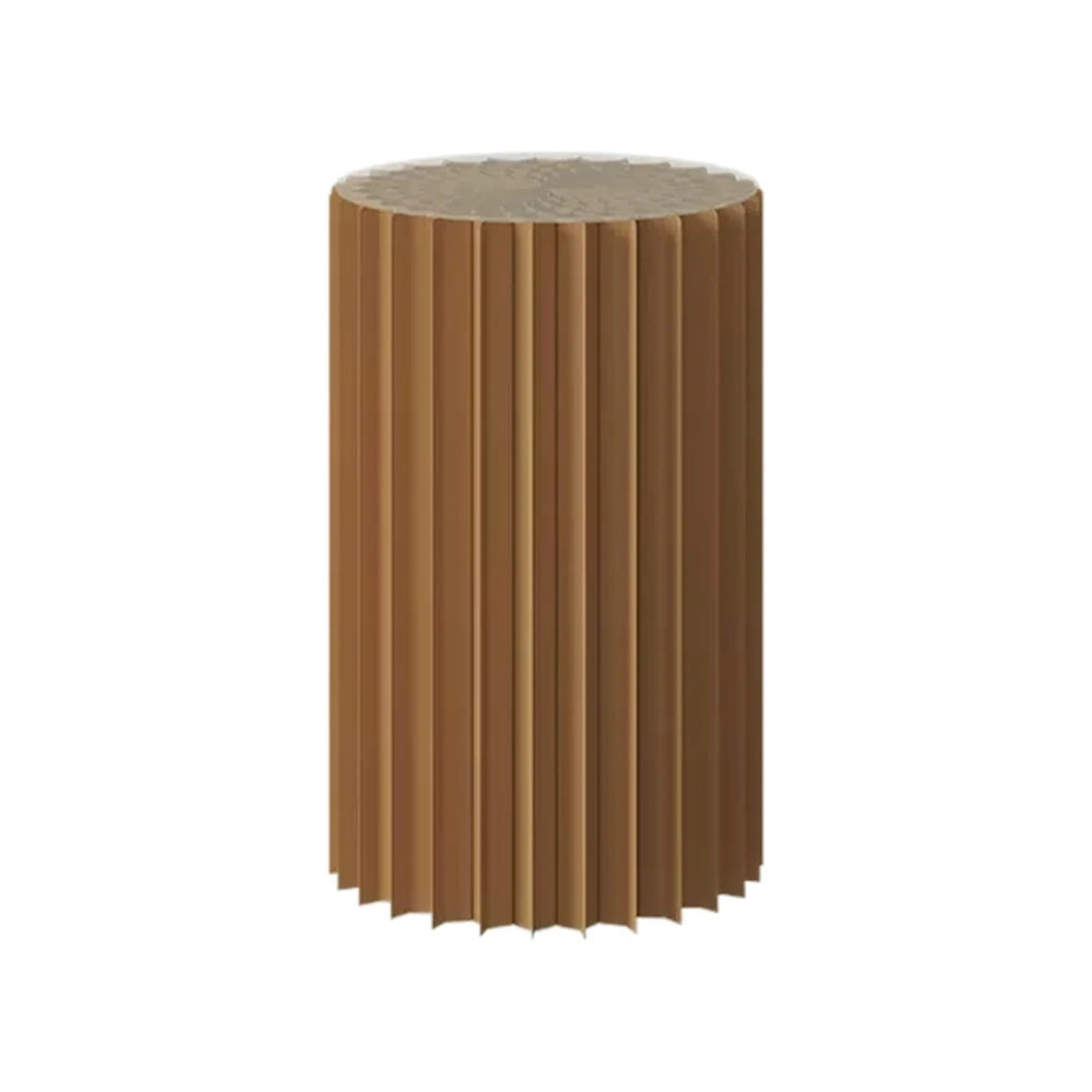 LIVARA 38/48/56cm Foldable Paper Cylinder Display Stand-Brown