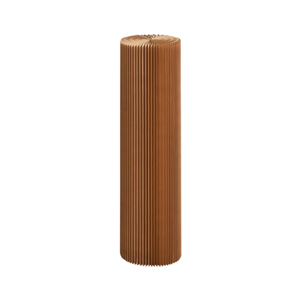 LIVARA Cardboard Cylinder Display Stand – Lightweight, Eco-Friendly Round Showcase for Retail or Exhibitions - Brown