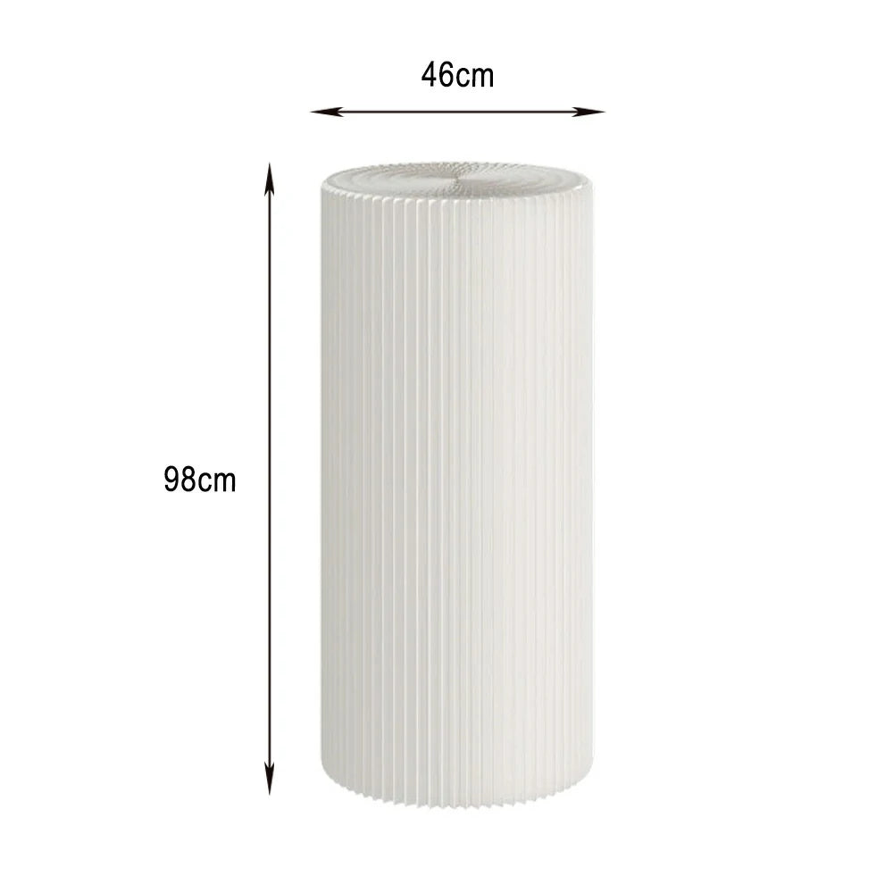 LIVARA Cardboard Cylinder Display Stand – Lightweight, Eco-Friendly Round Showcase for Retail or Exhibitions - White