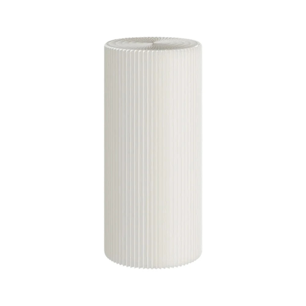LIVARA Cardboard Cylinder Display Stand – Lightweight, Eco-Friendly Round Showcase for Retail or Exhibitions - White
