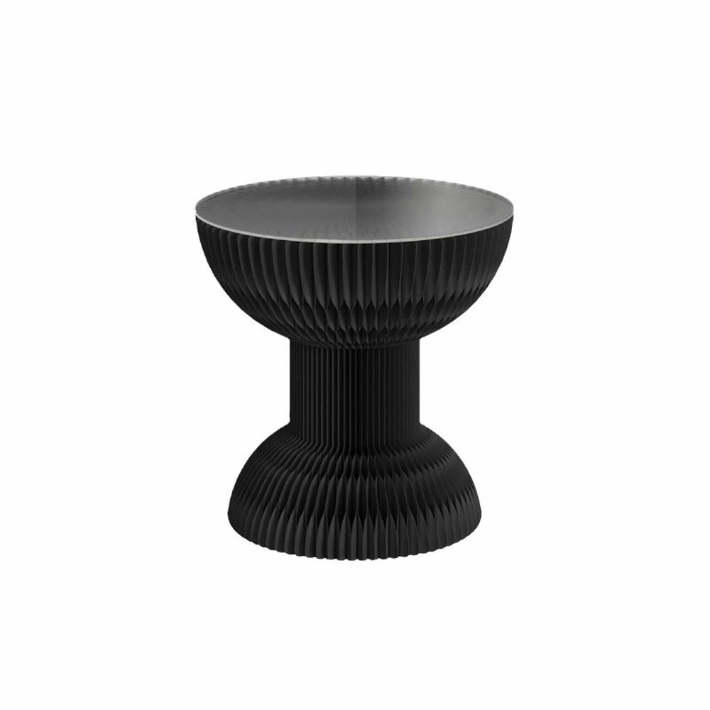 LIVARA 50/70/95cm Paper Folding Round Table Tea Table - Black