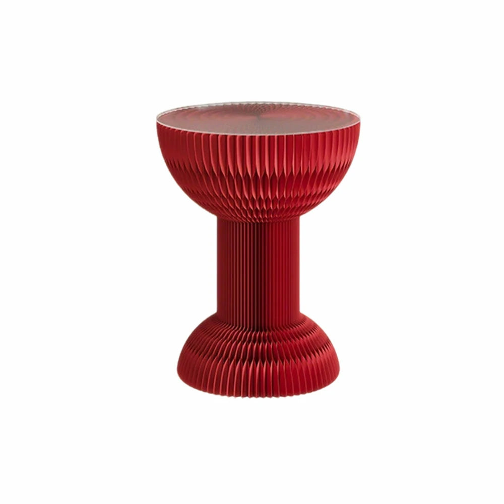 LIVARA 50/70/95cm Paper Folding Round Table Tea Table - Red