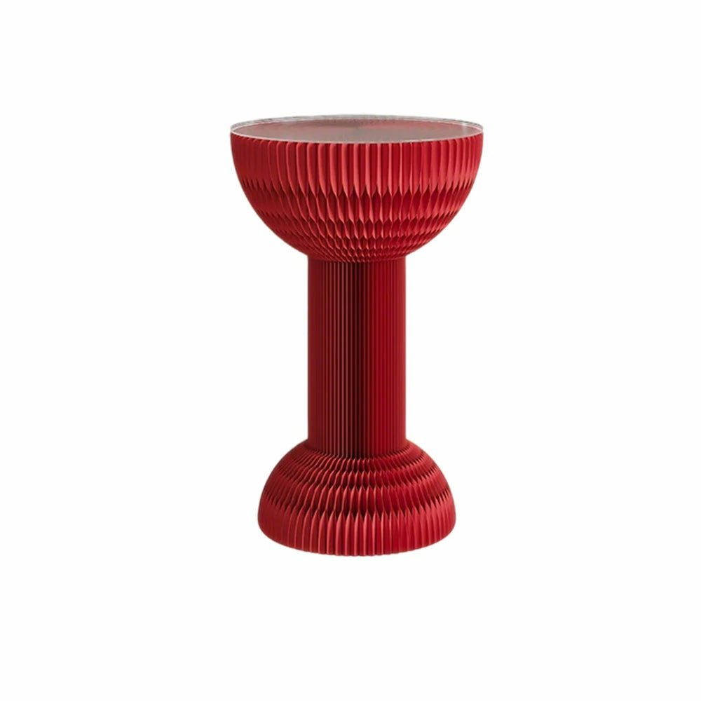 LIVARA 50/70/95cm Paper Folding Round Table Tea Table - Red