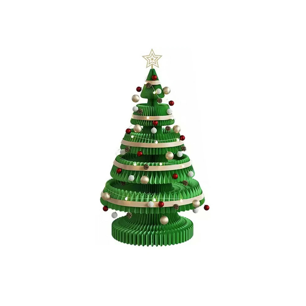 LIVARA Foldable Christmas Tree Decor 53/75/100cm Holiday Decoration for Home, Party & Retail Display - Green