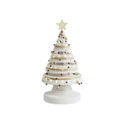 LIVARA Foldable Christmas Tree Decor 147/240cm Holiday Decoration for Home, Party & Retail Display - White