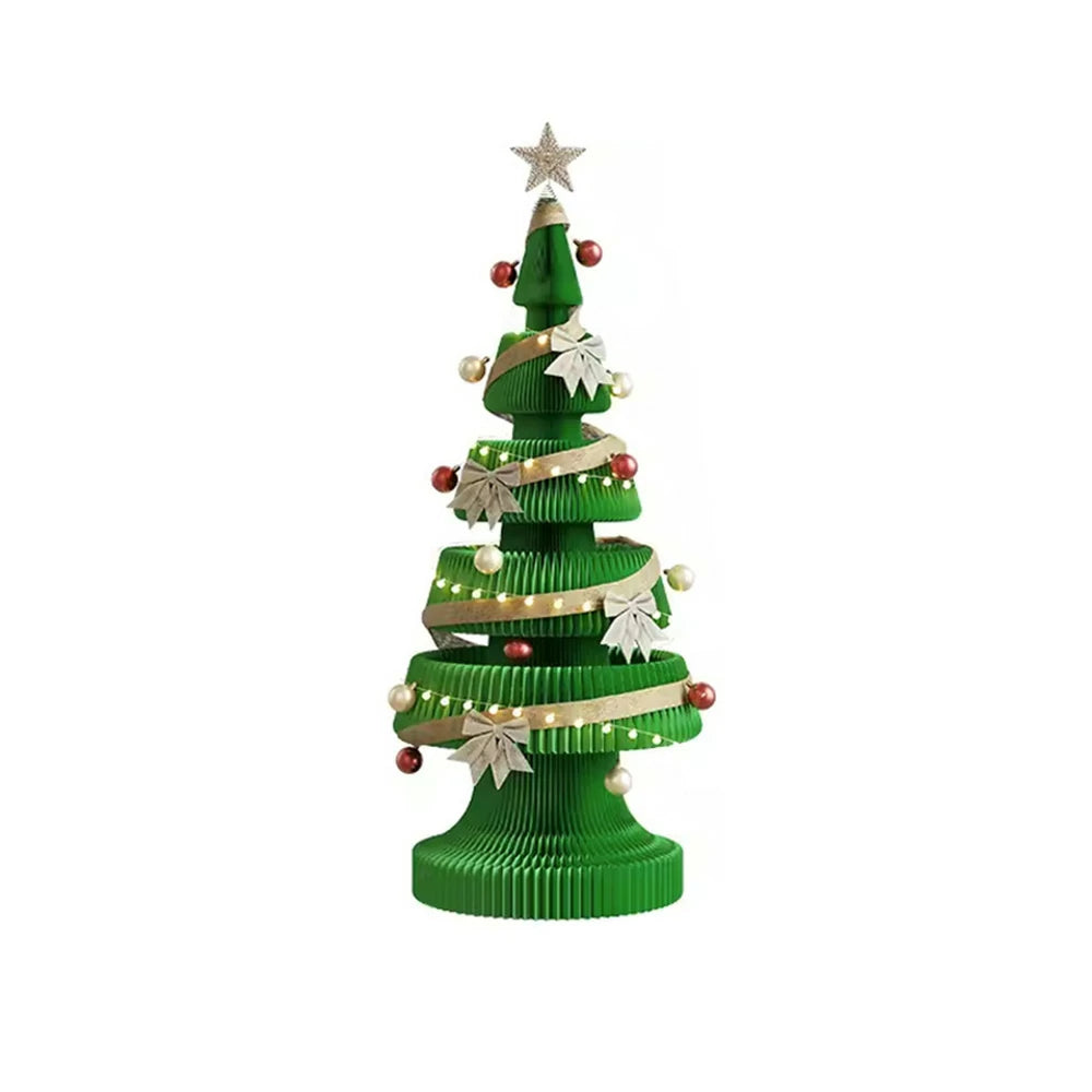 LIVARA Foldable Christmas Tree Decor 147/240cm Holiday Decoration for Home, Party & Retail Display - Green
