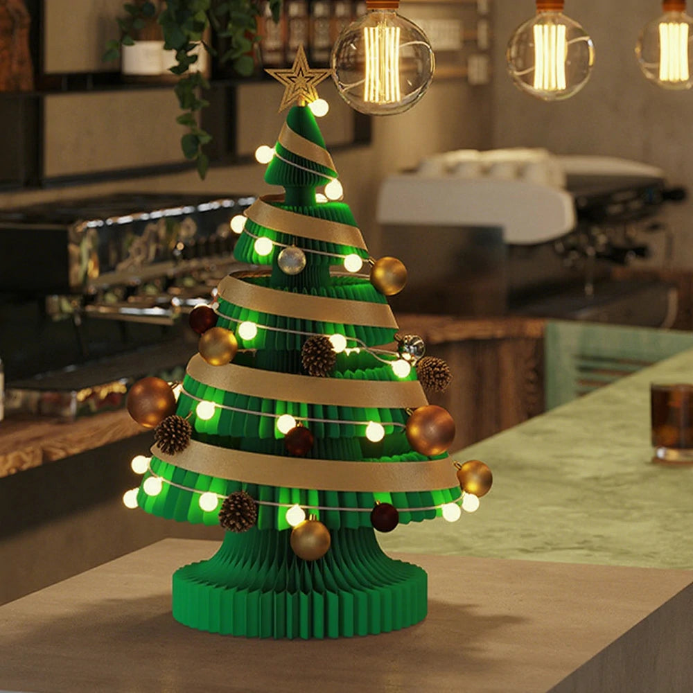 LIVARA Foldable Christmas Tree Decor 53/75/100cm Holiday Decoration for Home, Party & Retail Display - Green