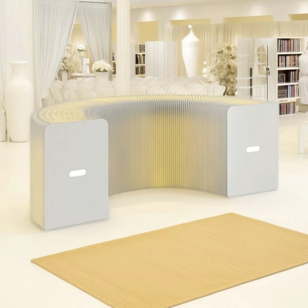 LIVARA 200cm Foldable Partition Display Cabinet - Lighting Edition