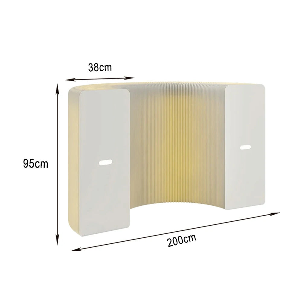 LIVARA 200cm Foldable Partition Display Cabinet - Lighting Edition