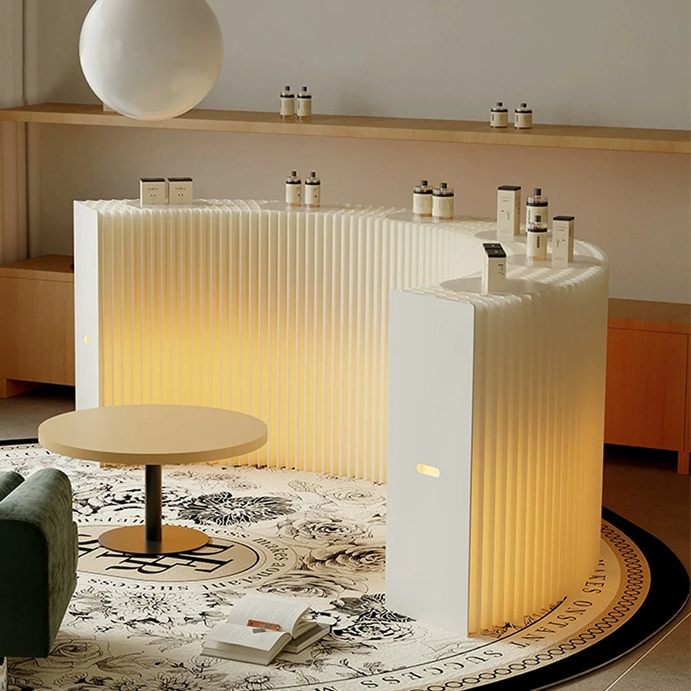 LIVARA 300cm Foldable Partition Display Cabinet - Lighting Edition