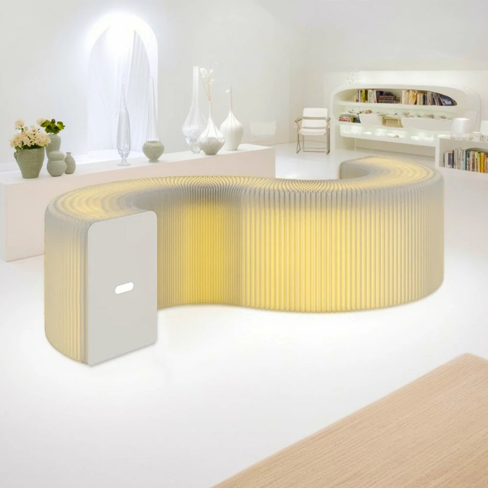 LIVARA 300cm Foldable Partition Display Cabinet - Lighting Edition