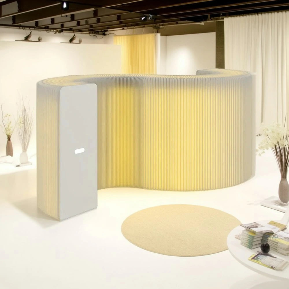 LIVARA 300cm Foldable Partition Display Cabinet - Lighting Edition