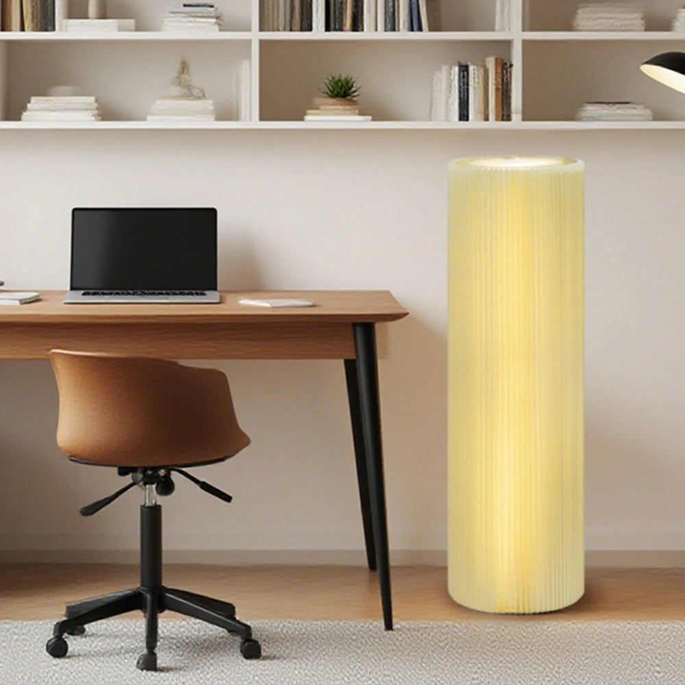 LIVARA 55/75/95/110cm Cylindrical Display Stand with LED Lighting, Height Optional, Modern Showcase for Retail Stores, Home Decor, and Exhibitions