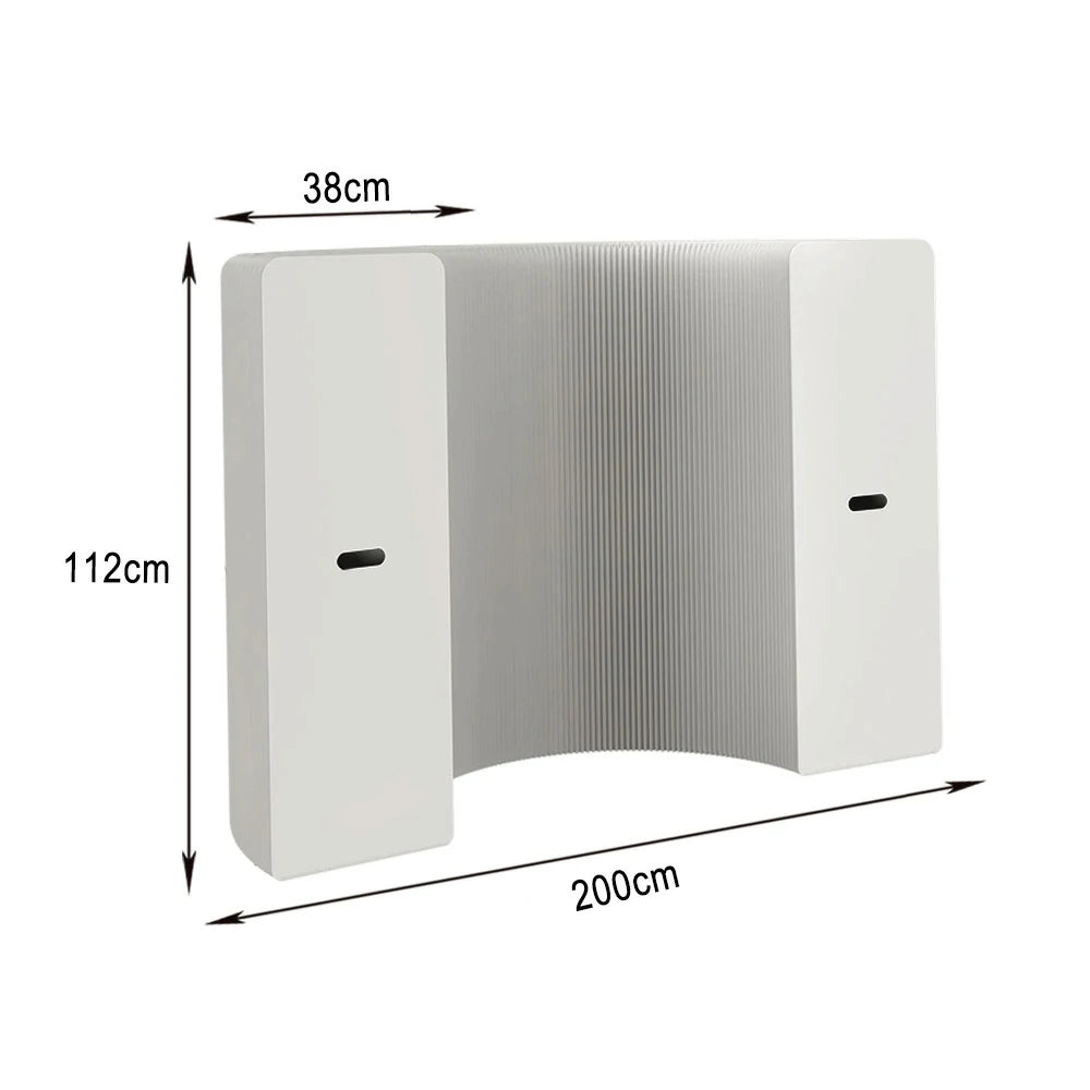 LIVARA 200cm Foldable Partition Display Cabinet - Cannot Emit Light
