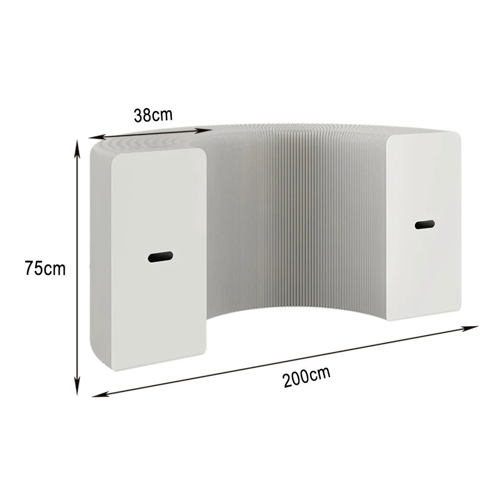 LIVARA 200cm Foldable Partition Display Cabinet - Cannot Emit Light