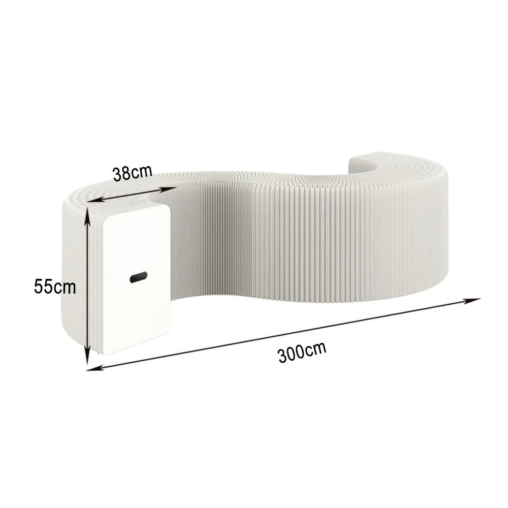 LIVARA 300cm Foldable Partition Display Cabinet - Cannot Emit Light