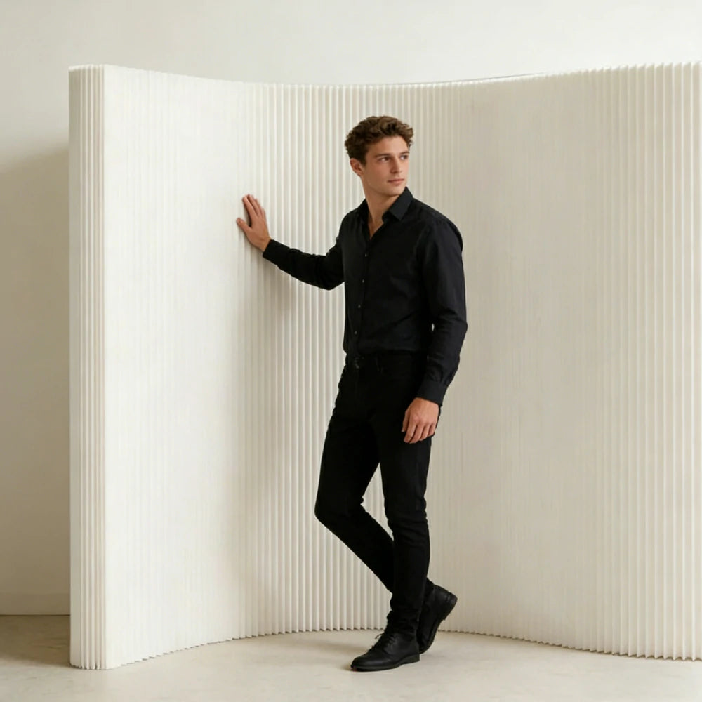 LIVARA 200/ 400cm Length Minimalist Style Room Divider - White