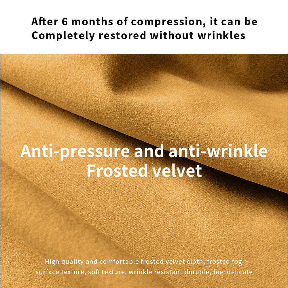 LIVARA B001 84/90/130/160CM Length Yellow Minimalist Style Dual-Layer High-Resilience Foam Compressed Sofa