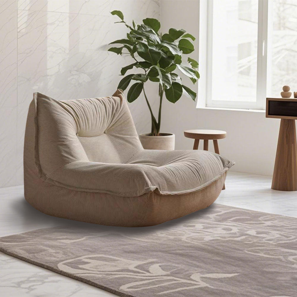 LIVARA B002 90CM Length Green&Grey Minimalist Style Dual-Layer High-Resilience Foam Compressed Sofa