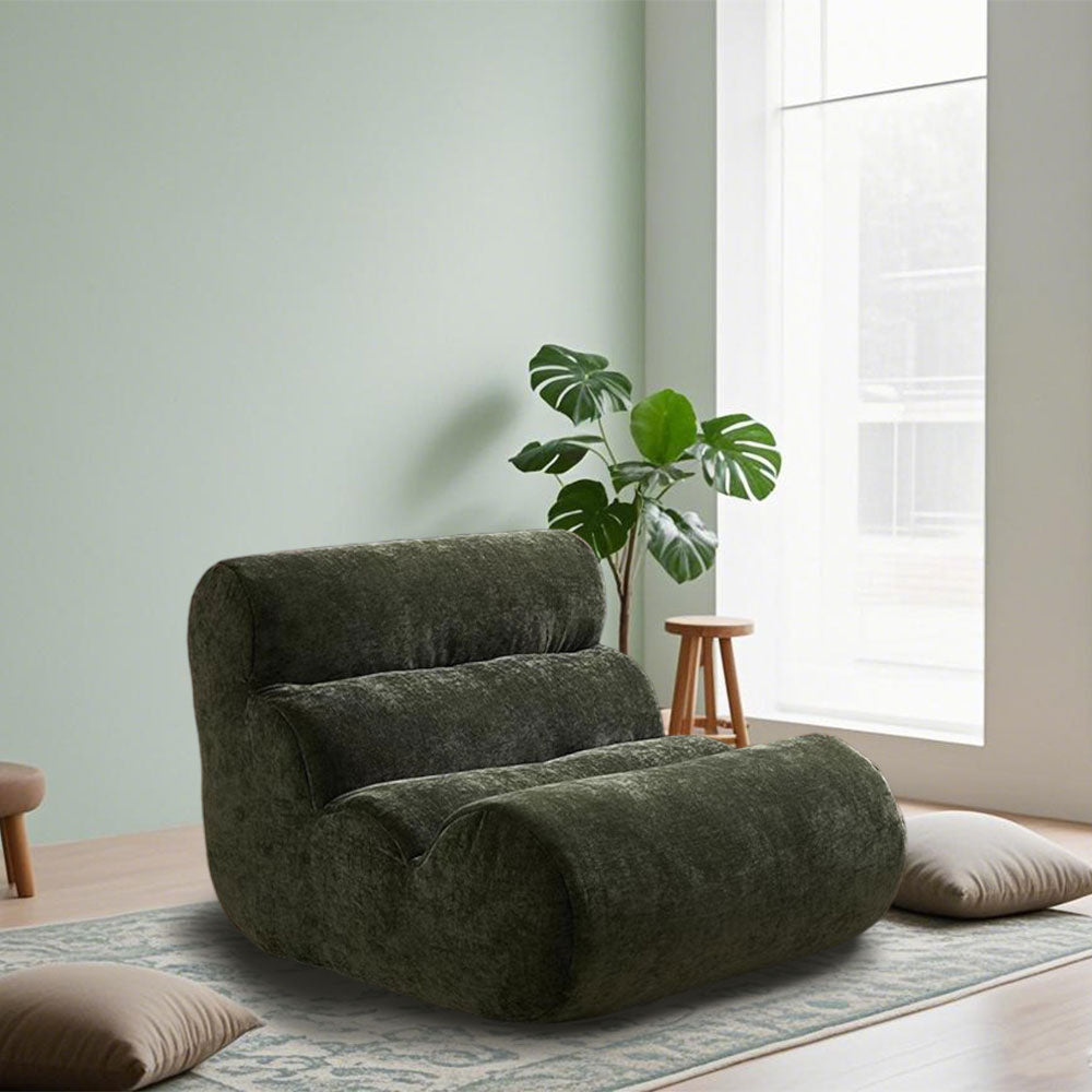 LIVARA B005 90CM Length Blue&Grey&Green&Khaki&Brown Minimalist Style Dual-Layer High-Resilience Foam Compressed Sofa