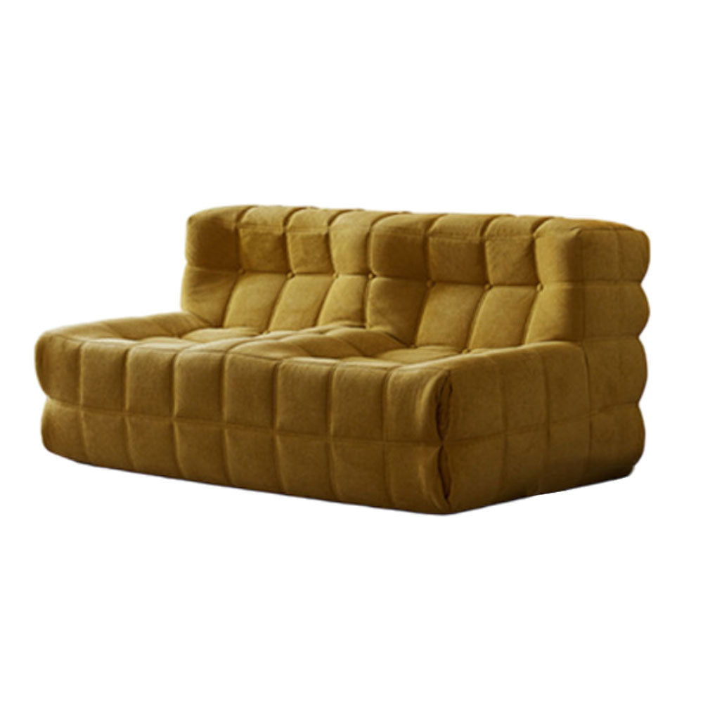 LIVARA B006 80/160CM Length Blue&Yellow Minimalist Style Dual-Layer High-Resilience Foam Compressed Sofa