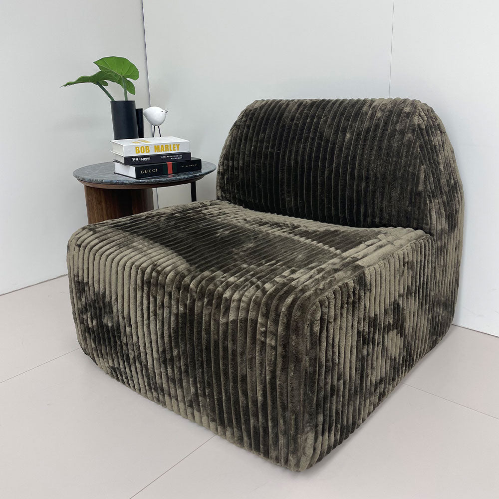 LIVARA B007 83CM Length Green Dual-Layer High-Resilience Foam Compressed Sofa