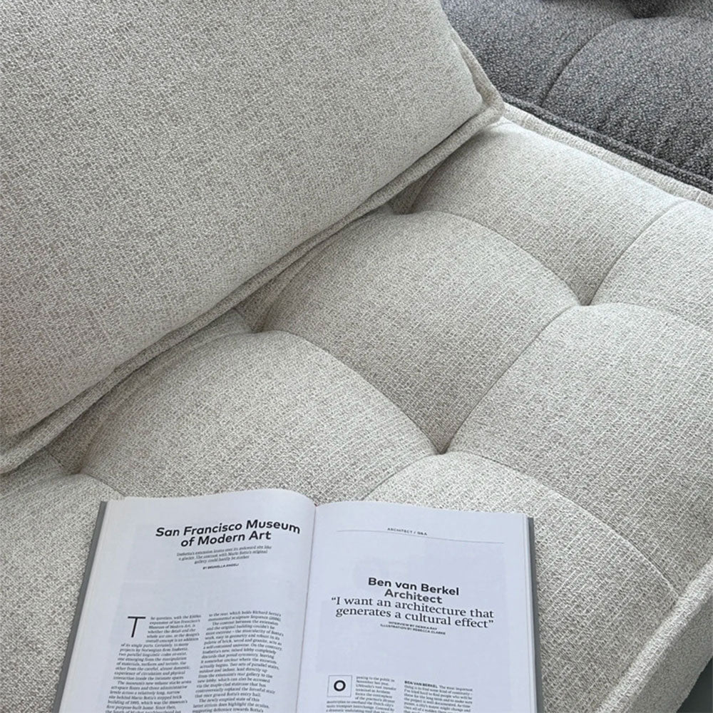 LIVARA B008 85/100CM Length White&Pinke&Green&Blue Minimalist Style Dual-Layer High-Resilience Foam Compressed Sofa