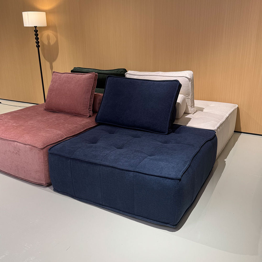 LIVARA B008 85/100CM Length White&Pinke&Green&Blue Minimalist Style Dual-Layer High-Resilience Foam Compressed Sofa