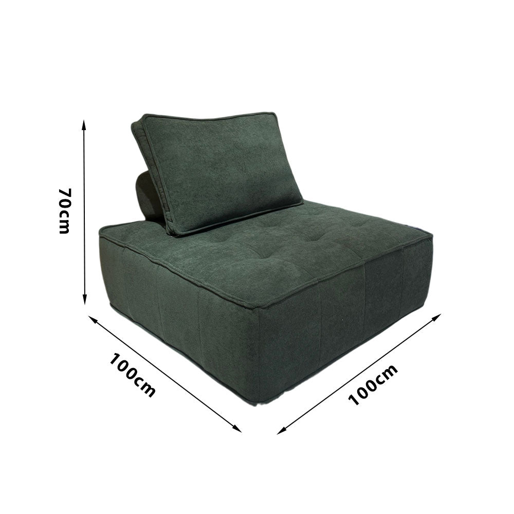 LIVARA B008 85/100CM Length White&Pinke&Green&Blue Minimalist Style Dual-Layer High-Resilience Foam Compressed Sofa