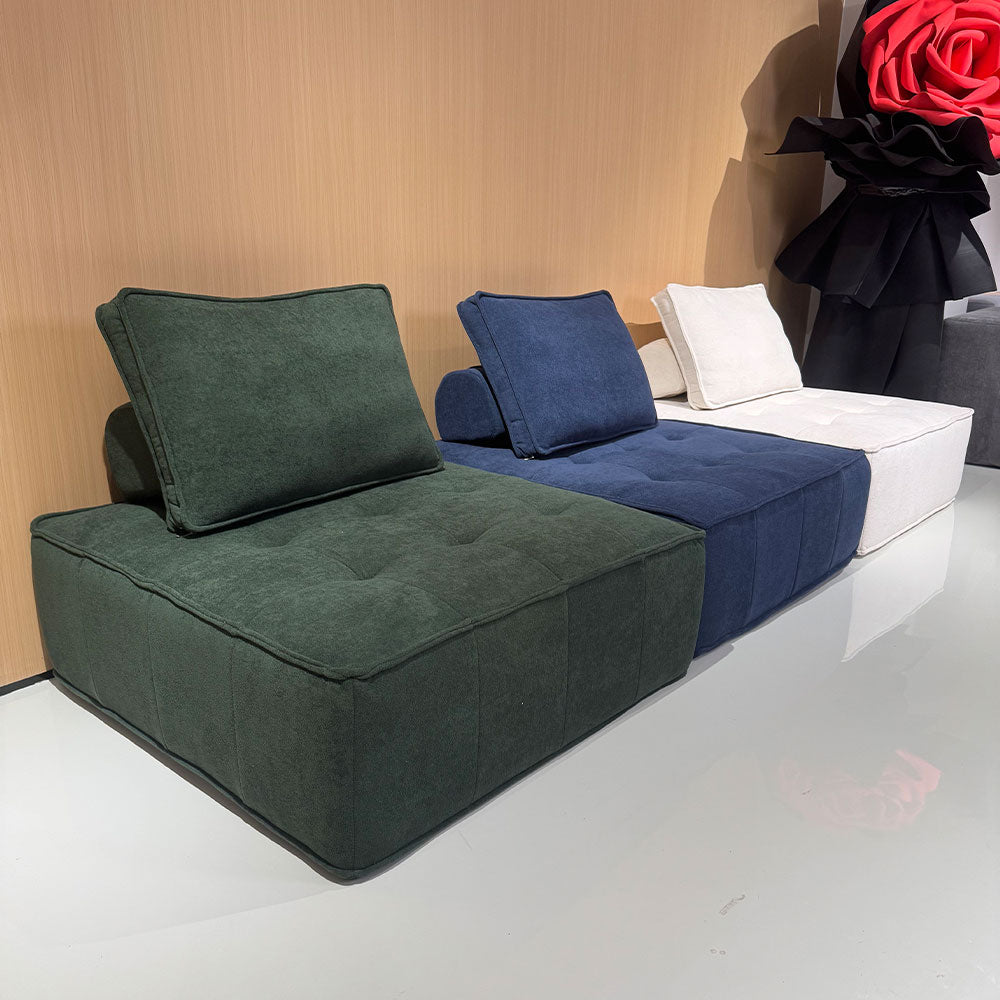 LIVARA B008 85/100CM Length White&Pinke&Green&Blue Minimalist Style Dual-Layer High-Resilience Foam Compressed Sofa