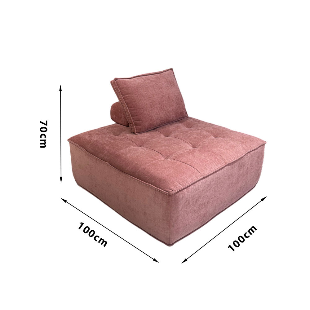 LIVARA B008 85/100CM Length White&Pinke&Green&Blue Minimalist Style Dual-Layer High-Resilience Foam Compressed Sofa