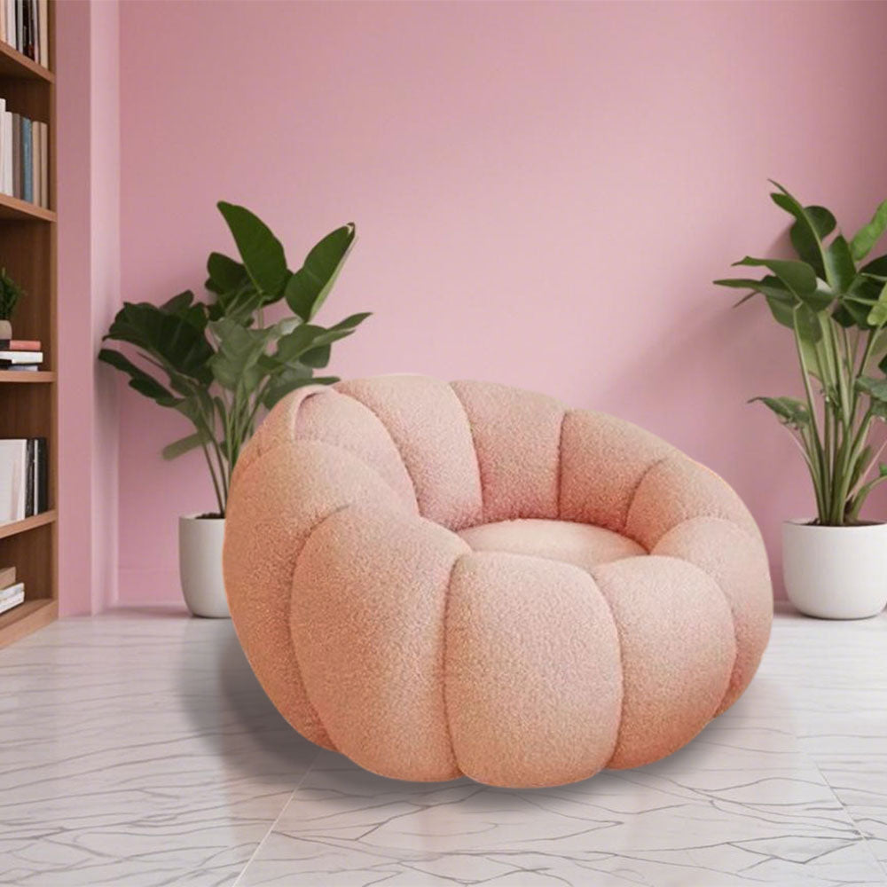 LIVARA B010 102CM Length Pink&Colorful Minimalist Style Dual-Layer High-Resilience Foam Compressed Sofa