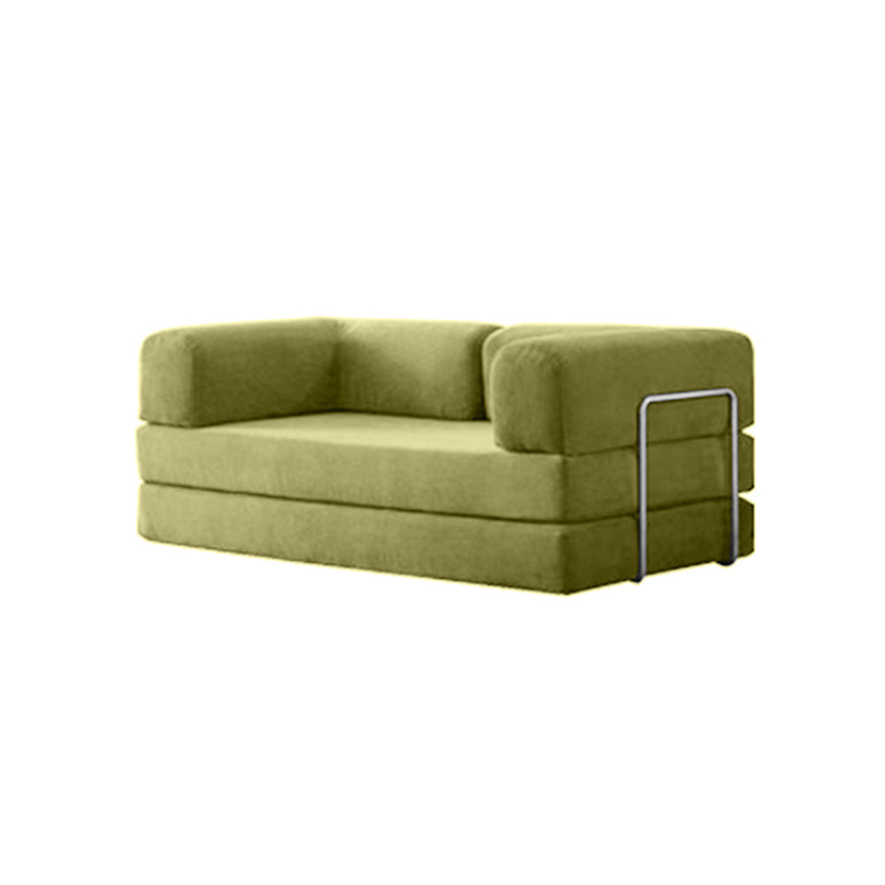 LIVARA B101 180/200/300cm Length Compressed Sofa Bed Corduroy Fabric Stainless Steel Frame