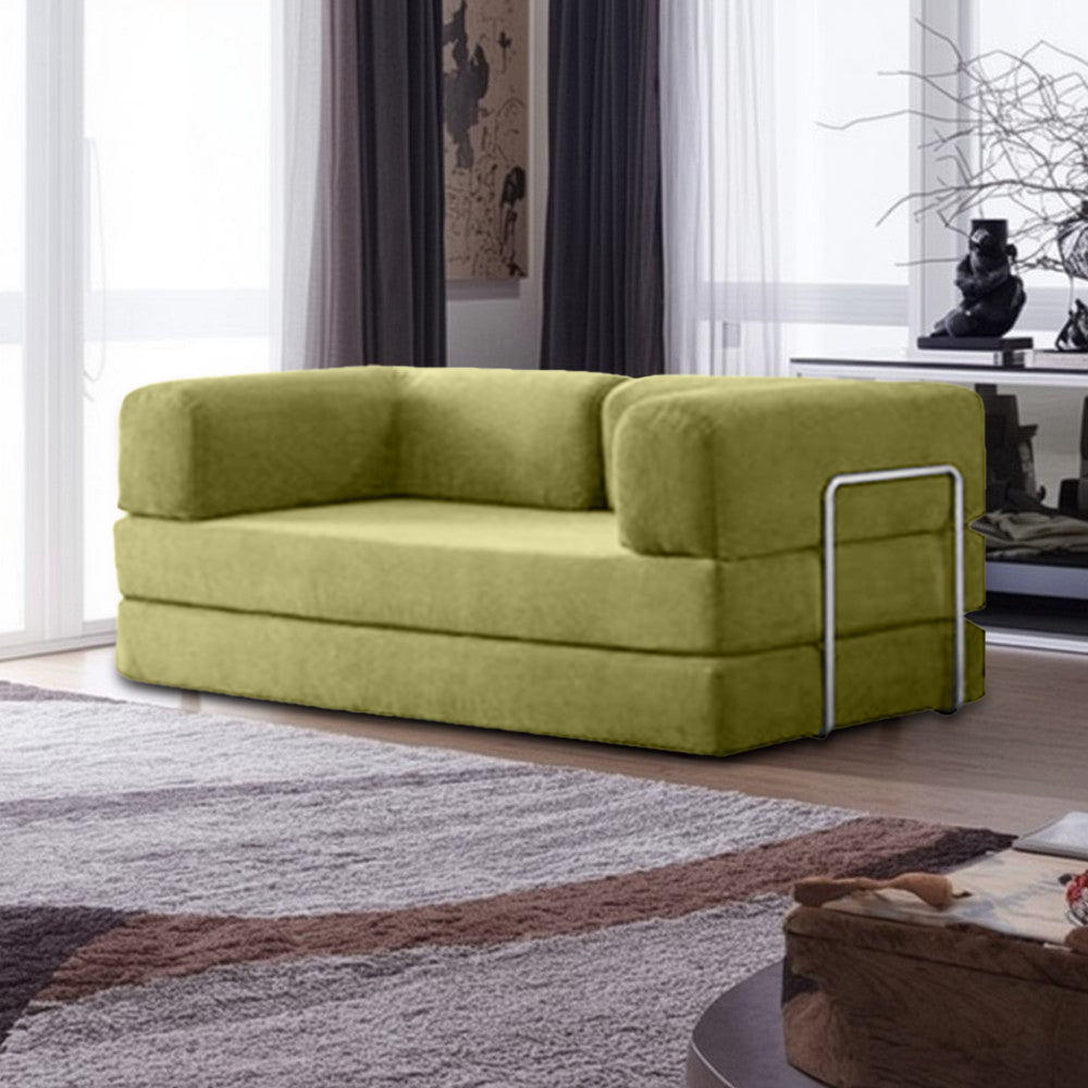 LIVARA B101 180/200/300cm Length Compressed Sofa Bed Corduroy Fabric Stainless Steel Frame