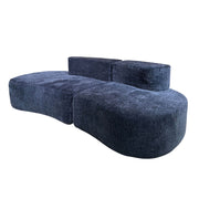 LIVARA B301 240CM Length Blue&Orange+Grey Minimalist Style Dual-Layer High-Resilience Foam Compressed Sofa