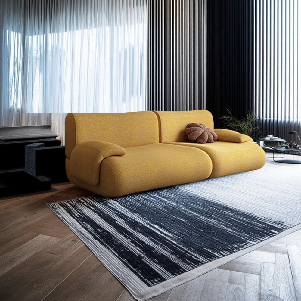 LIVARA B302 220cm Length Compressed Sofa Seamless Frameless Construction - Yellow