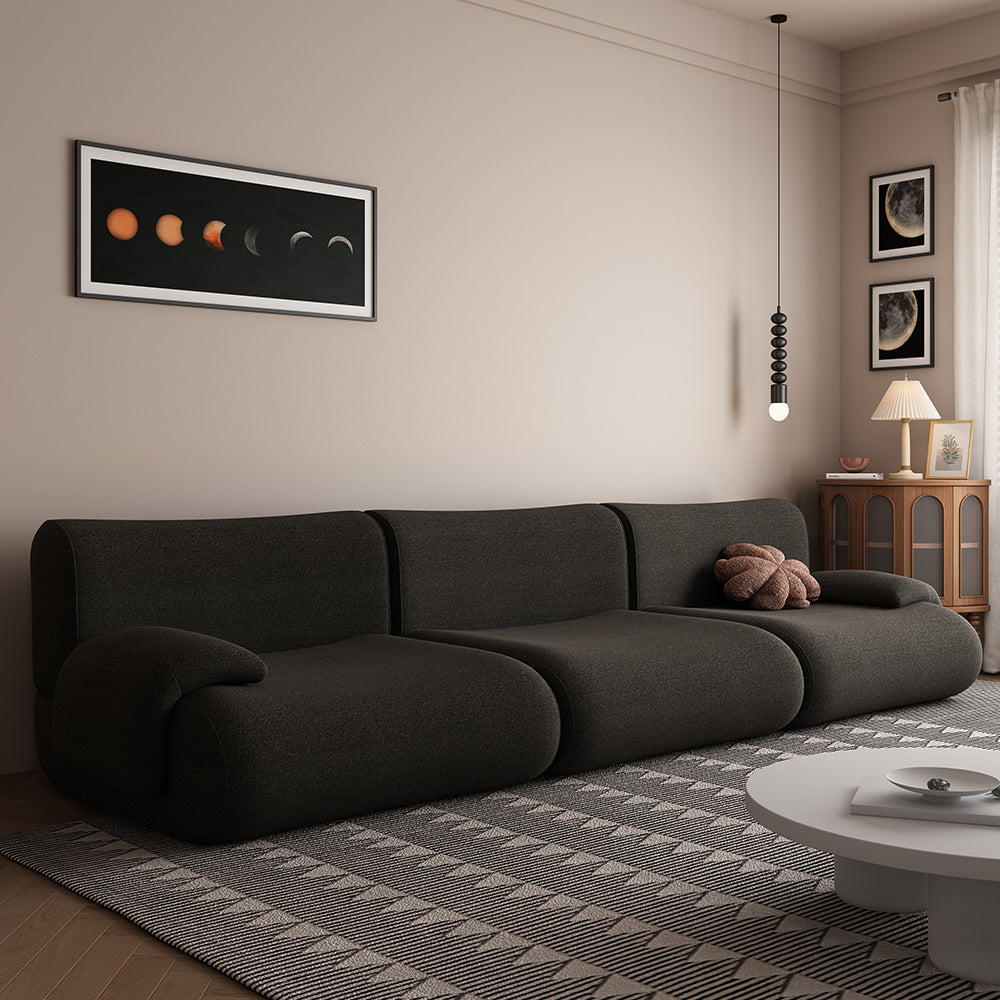 LIVARA B302 292cm Length Compressed Sofa Seamless Frameless Construction - Yellow