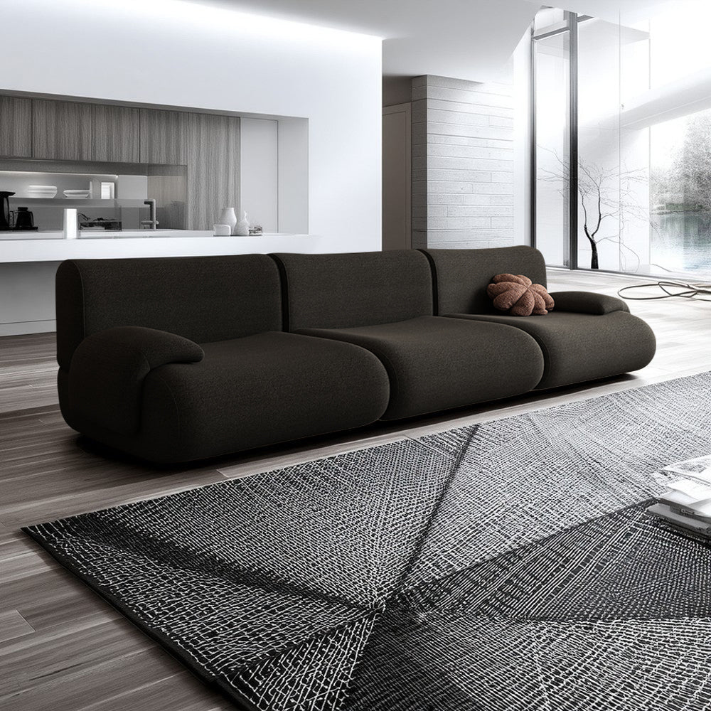 LIVARA B302 292cm Length Compressed Sofa Seamless Frameless Construction - Yellow