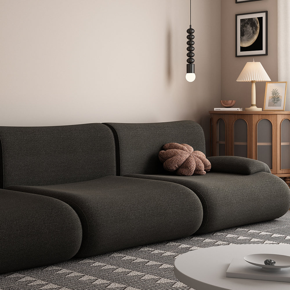 LIVARA B302 292cm Length Compressed Sofa Seamless Frameless Construction - Yellow