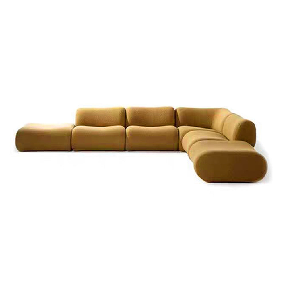 LIVARA B302 370cm Length Compressed Sofa Seamless Frameless Construction - Yellow