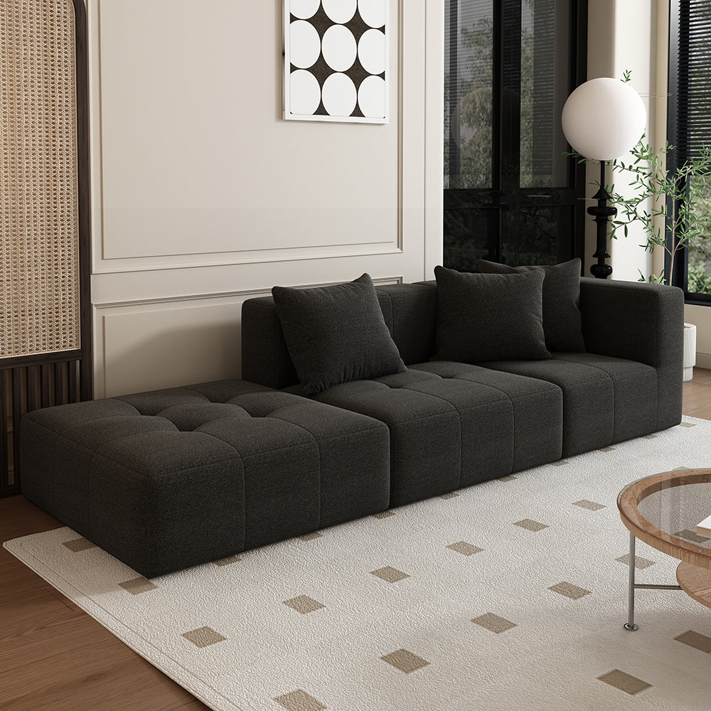 LIVARA B305 3-seater 272cm Length Compressed Sofa with Footrest Frameless Construction Design